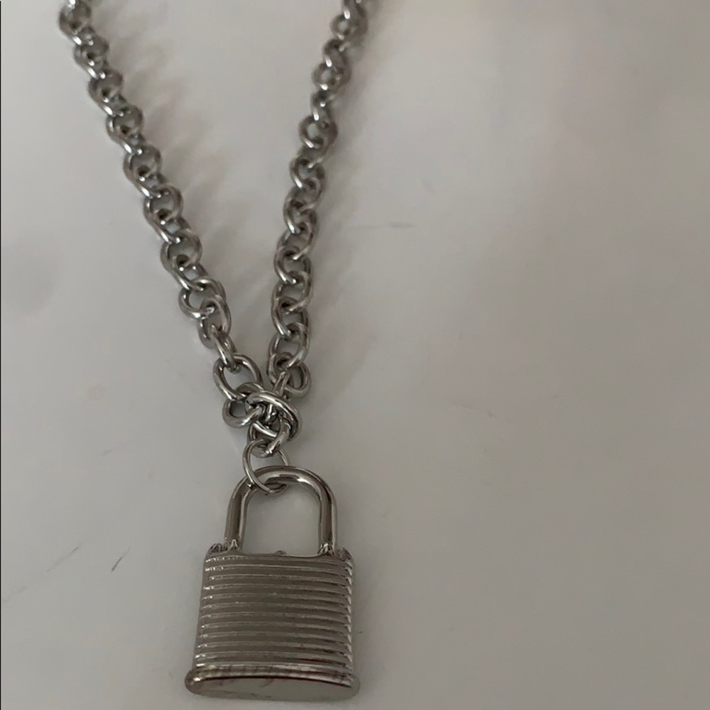 Urban Outfitters Padlock Chain Necklace